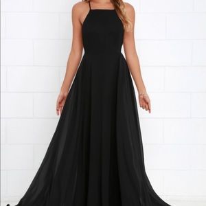 Lulus Mythical Kind of Love Black Maxi Dress